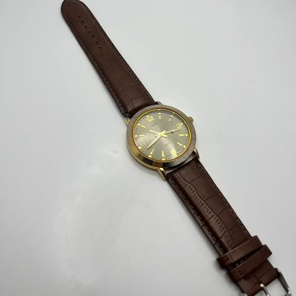 Gold mens watch